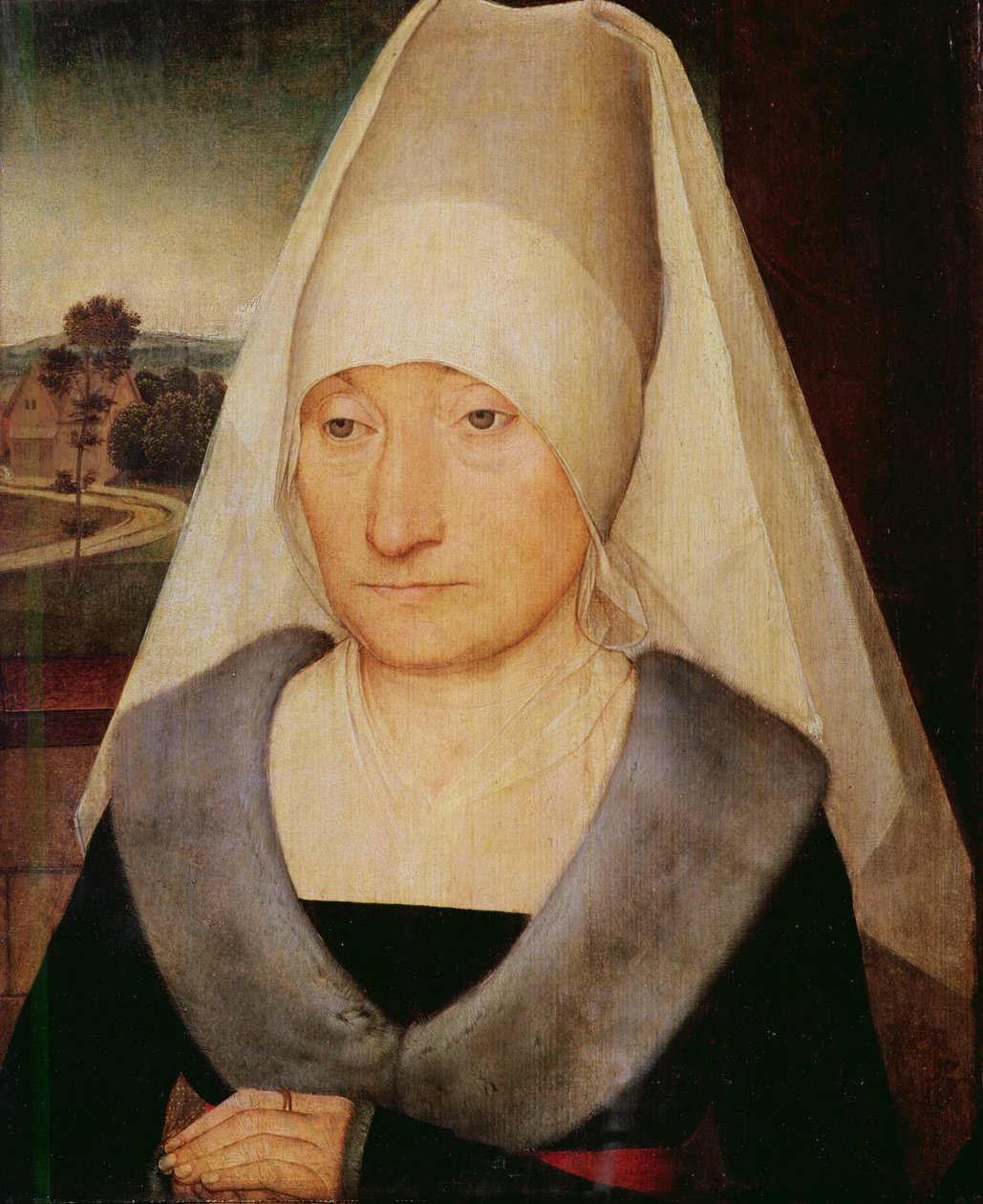 Portrét staré ženy od Hans Memling