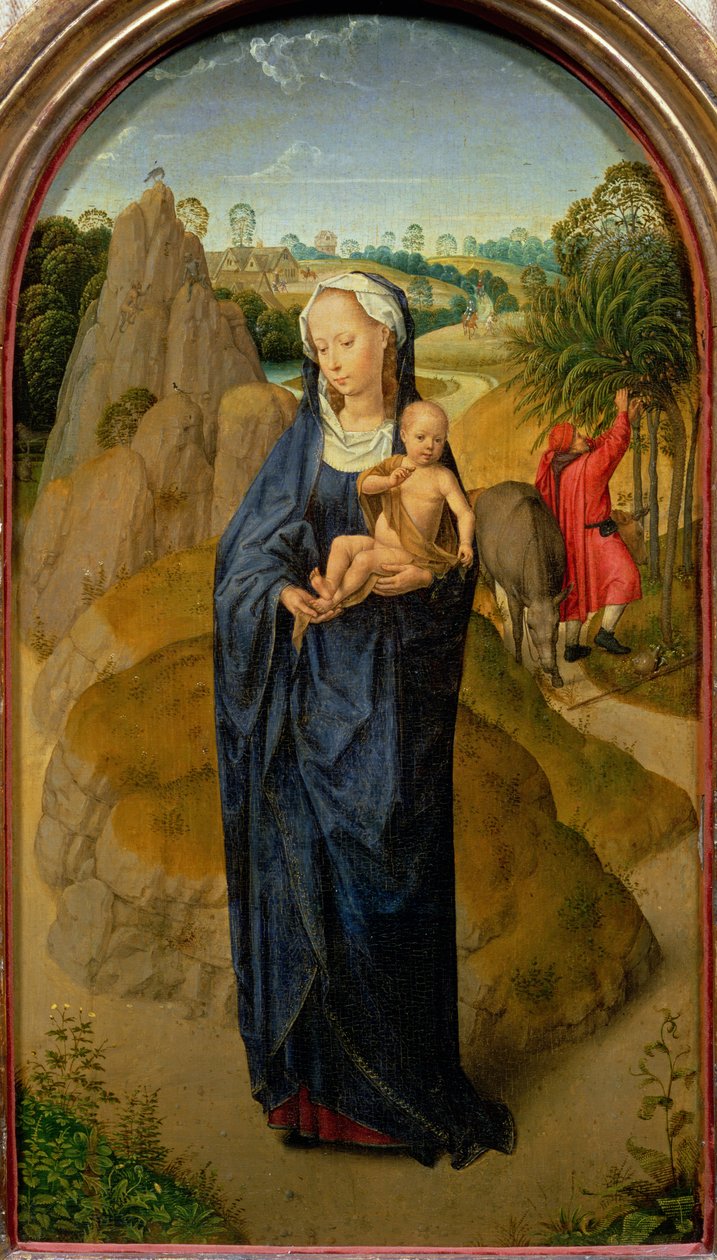 Zbytek na útěku do Egypta od Hans Memling