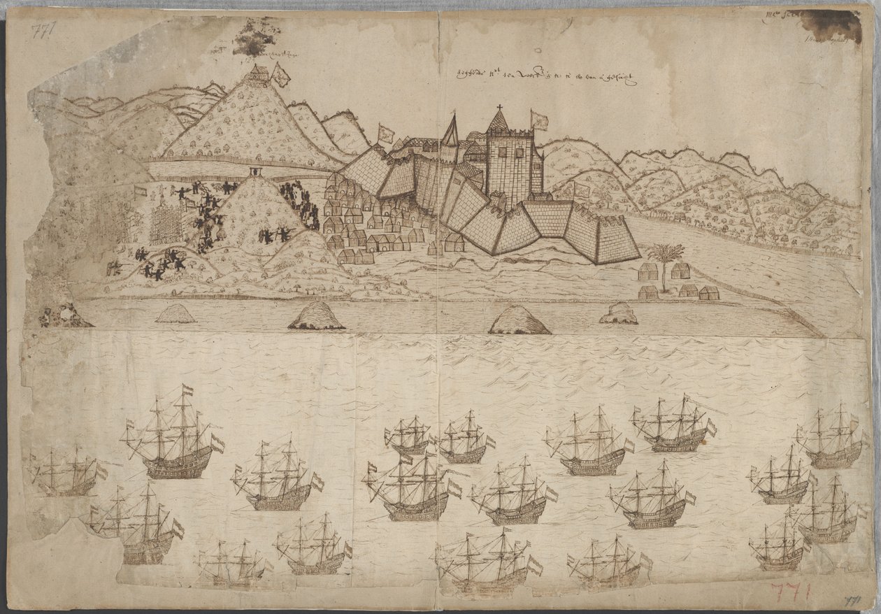 Pohled na pevnost a rozhlednu Elmina od Hans Propheet