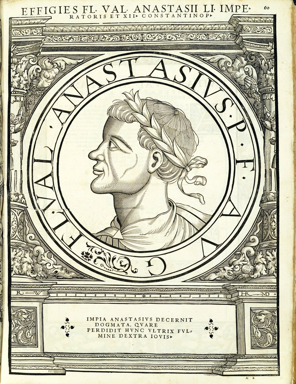 Anastasius I, ilustrace z 