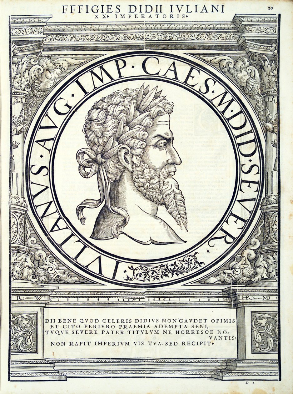 Didius Julianus, ilustrace od římských císařů všech východních a západních Římanů od Hans Rudolf Manuel Deutsch