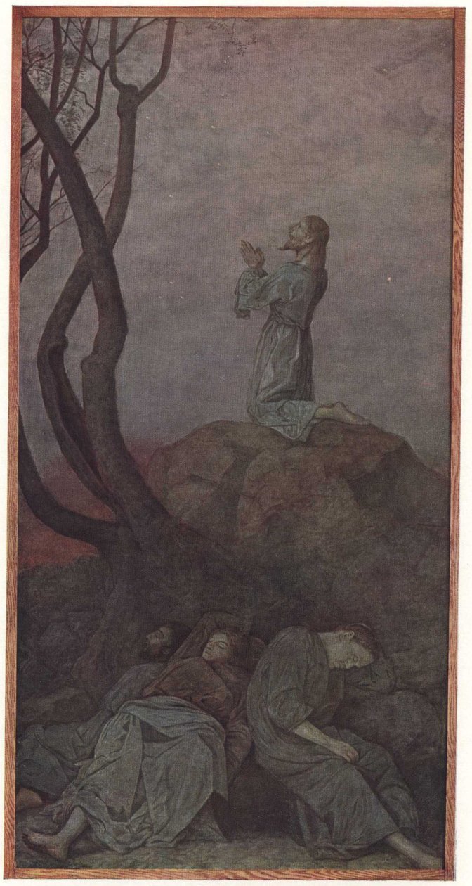 Christus am Olberg anglicky: Kristus na Olivové hoře od Hans Thoma