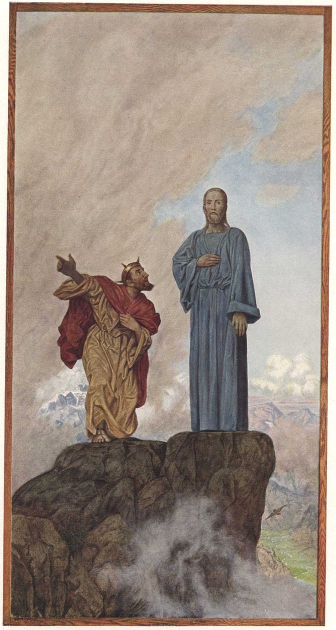 Pokušení Krista od Hans Thoma