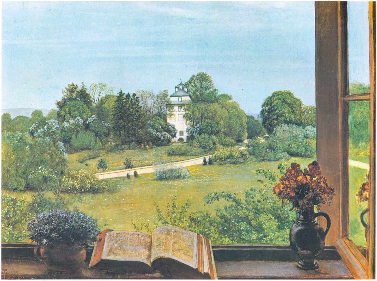 Pustina, pohled na Holzhausenpark ve Frankfurtu nad Mohanem od Hans Thoma