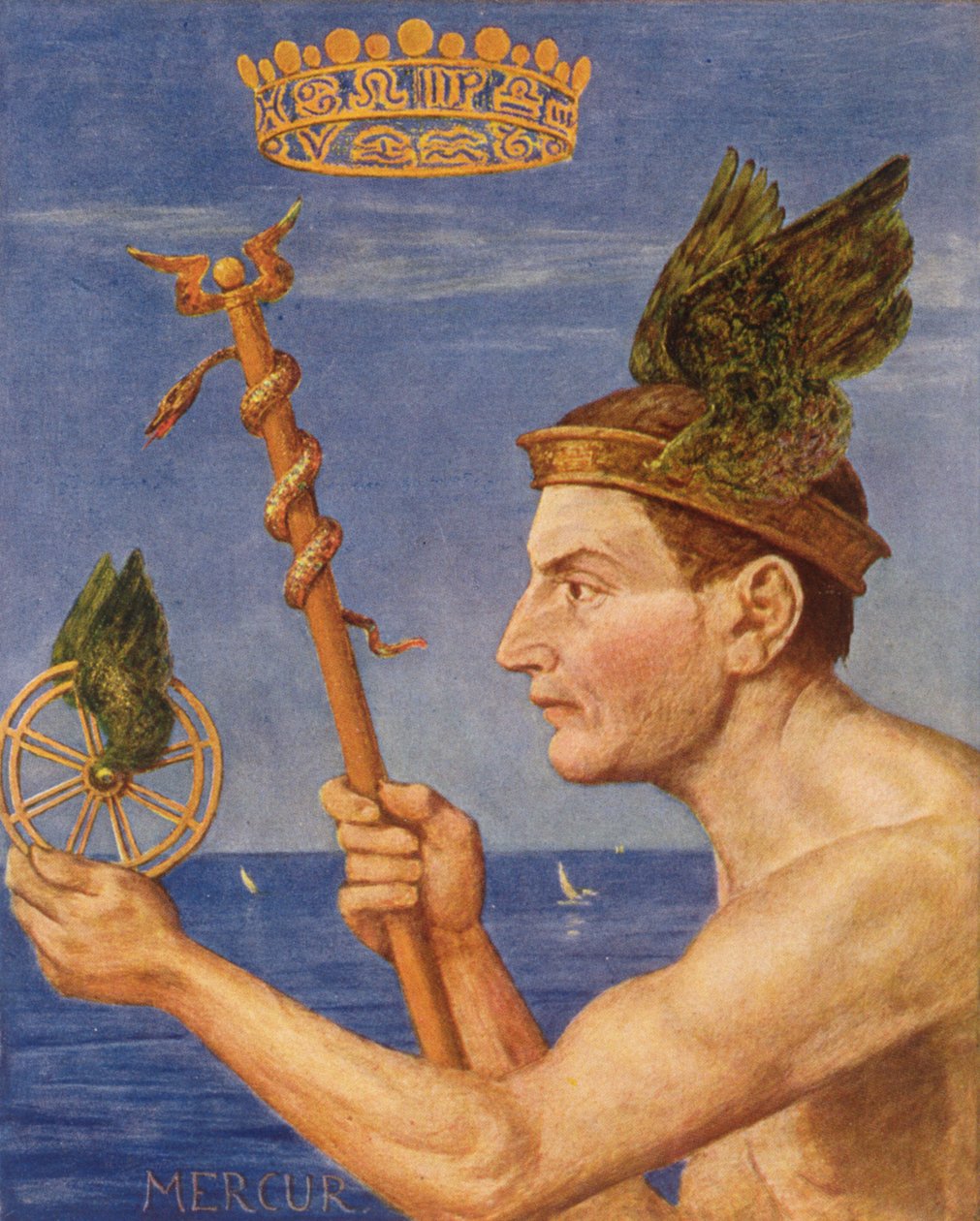 Merkur, ilustrace z 