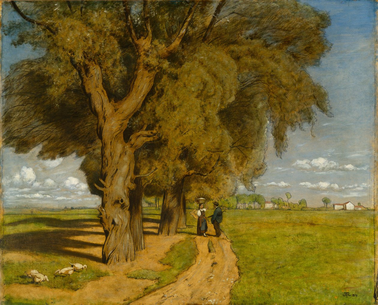 Léto (krajina poblíž Karlsruhe) od Hans Thoma