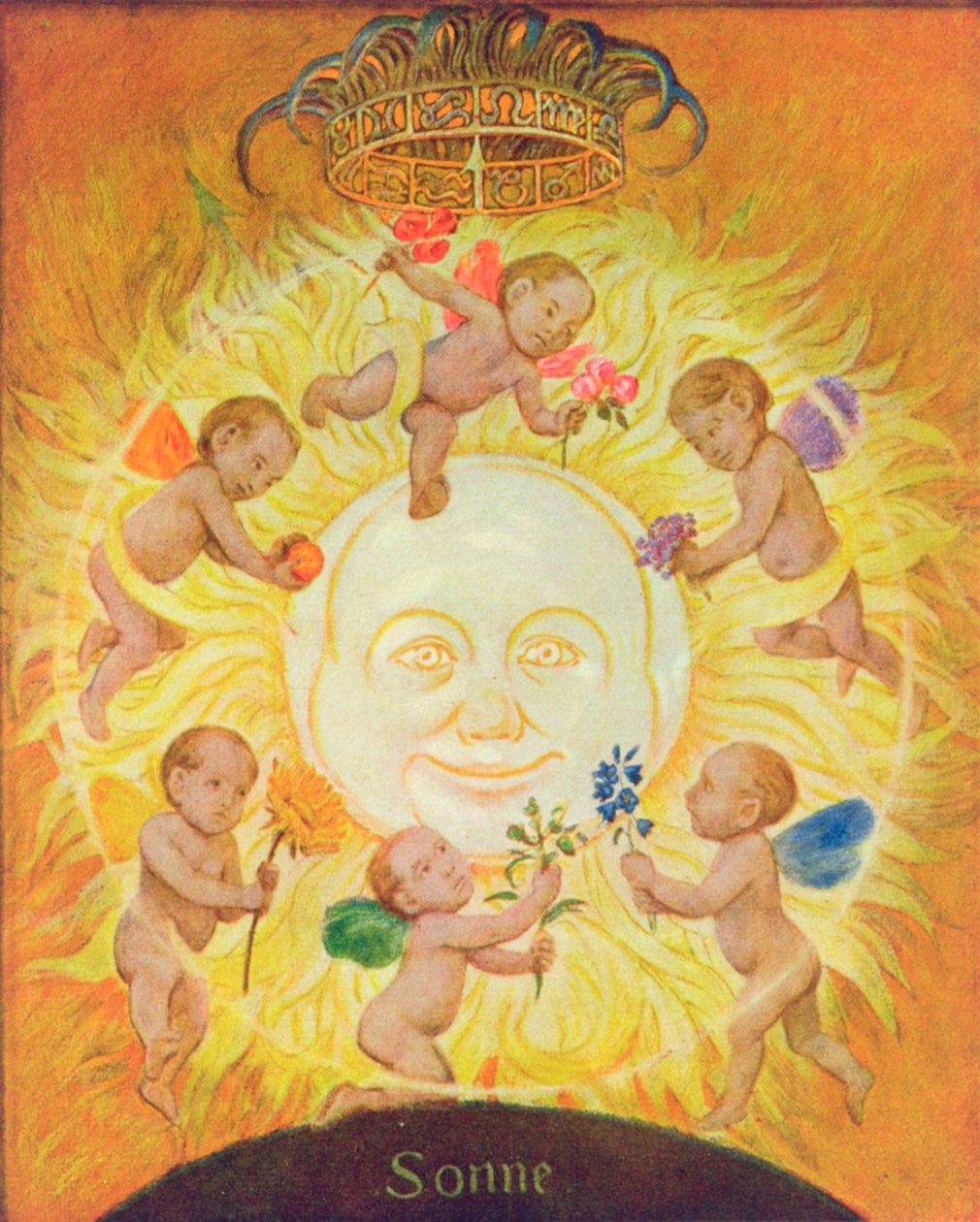 Slunce, ilustrace z 