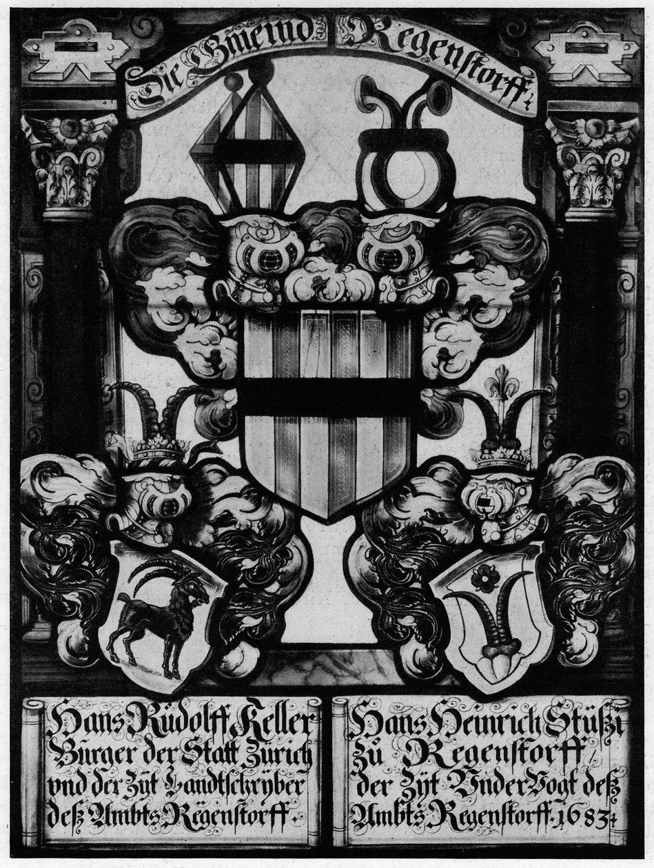 Disk s erbem od Hans Wilhelm Wolf