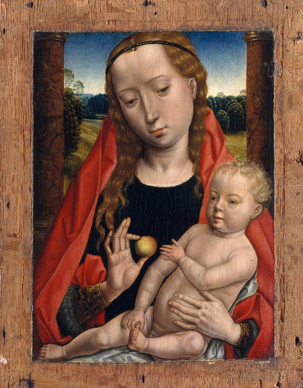 Panna a dítě od Hans after Memling