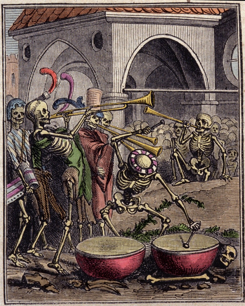 Rytina „Dances macabre““ od Hanse Holbeina mladého (1497-1543). od Hans (after) Holbein the Younger