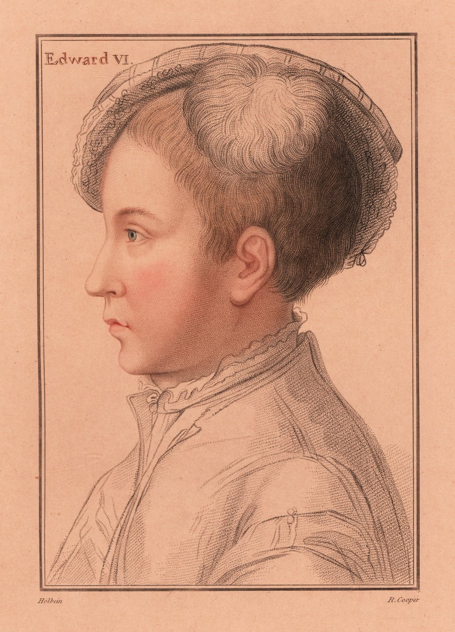 Anglický král Edward VI od Hans (after) Holbein the Younger