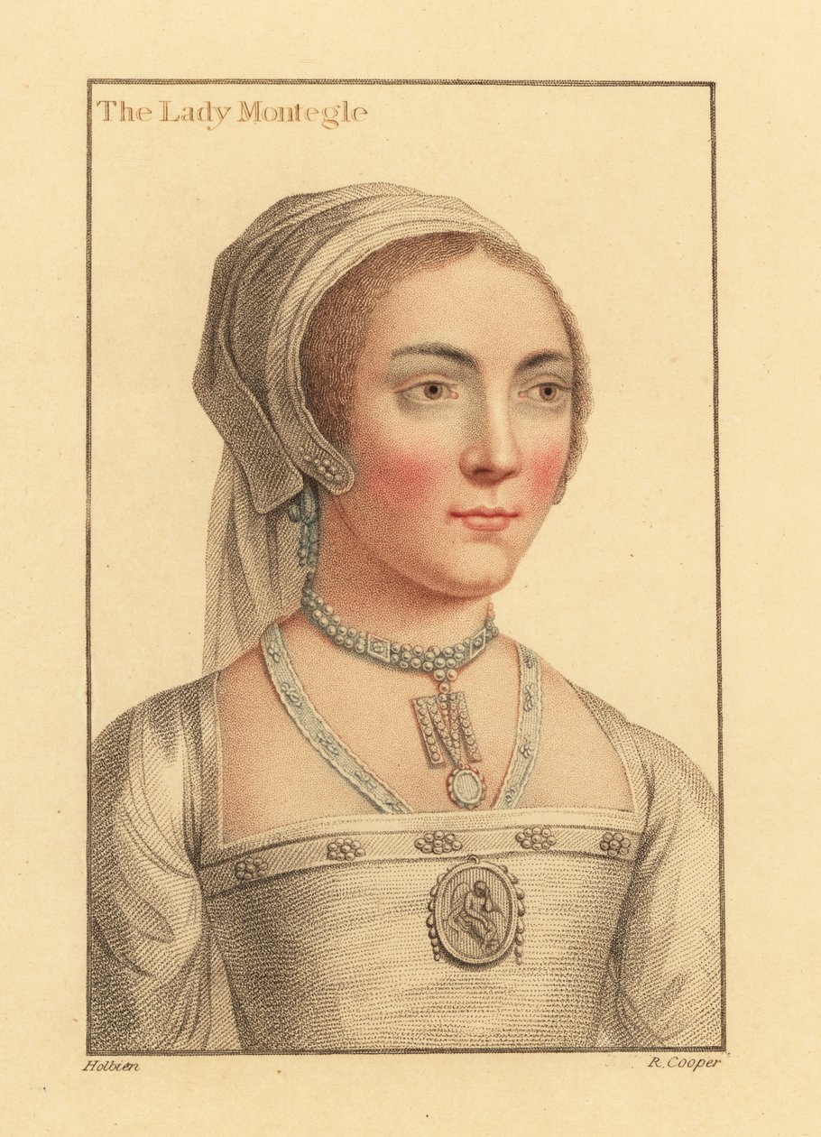 Lady Mary Brandon, baronka Monteagle od Hans (after) Holbein the Younger