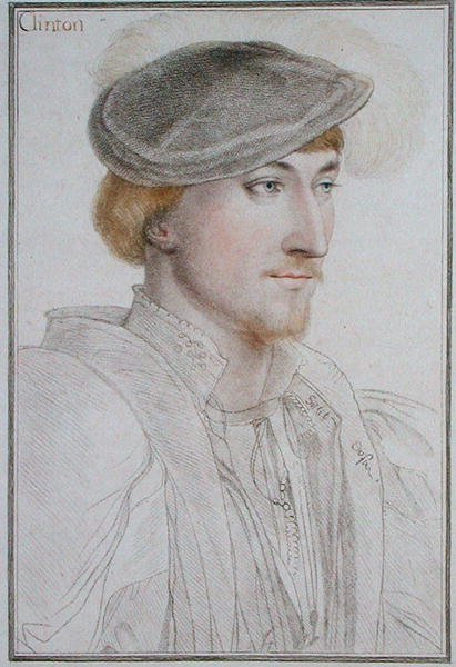 Lord Clinton (1512-1585) 1. hrabě z Llincolnu, ryl Francesco Bartolozzi (1727-1815) 1793 (rytina) od Hans (after) Holbein the Younger