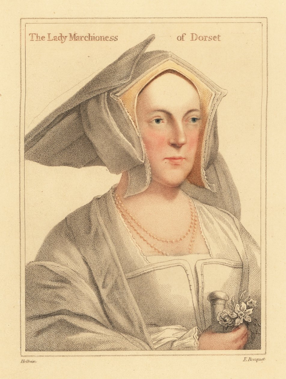 Margaret Wotton, markýza z Dorsetu od Hans (after) Holbein the Younger