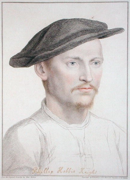Philip Hobbie, ryl Francesco Bartolozzi (1727-1815) 1796 (rytina) od Hans (after) Holbein the Younger
