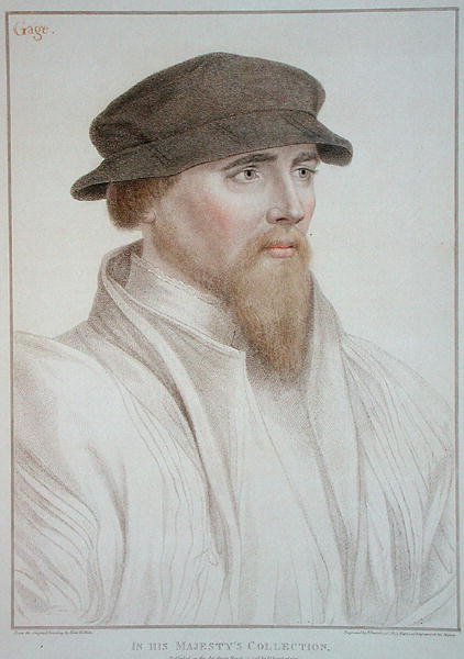 Portrét Johna Gaye († 1557) vyrytý Francescem Bartolozzim (1727-1815) 1796 (rytina) od Hans (after) Holbein the Younger