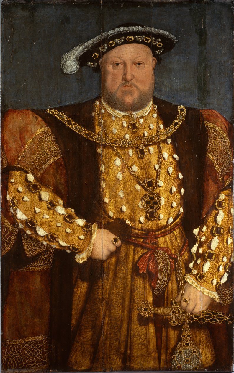 Portrét krále Jindřicha VIII. (olej na dřevě) od Hans (after) Holbein the Younger