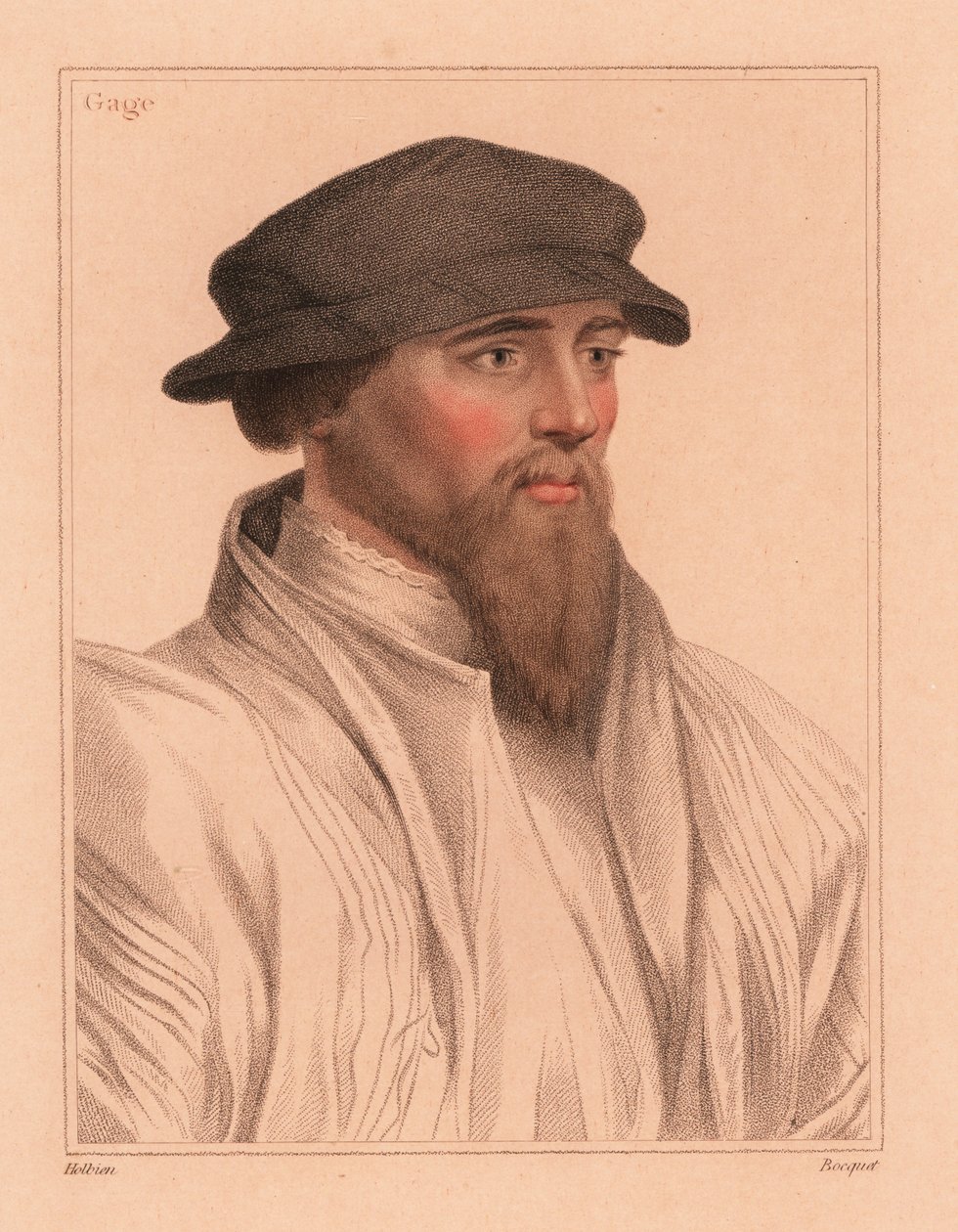 Sir John Gage , anglický dvořan a politik od Hans (after) Holbein the Younger