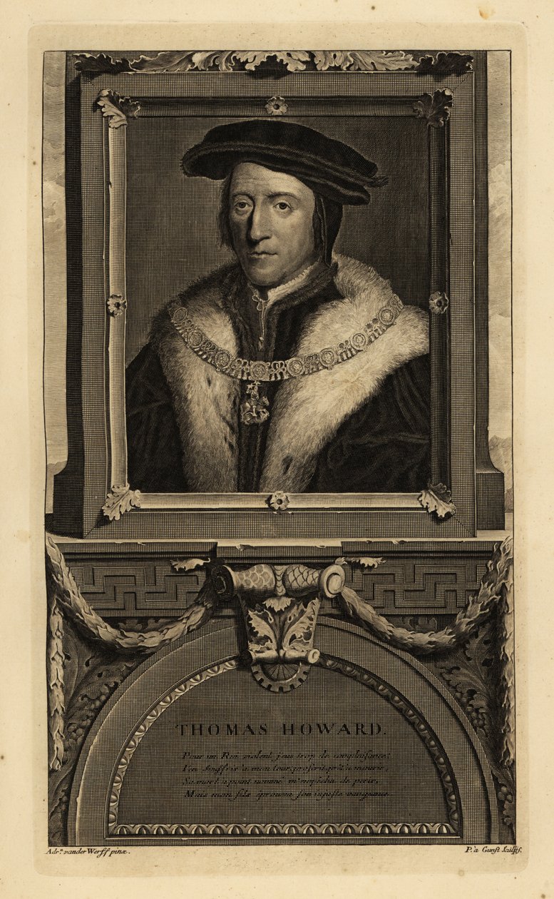 Thomas Howard, Norfolkin 3. herttua (1473-1554) (kaiverrus) od Hans (after) Holbein the Younger