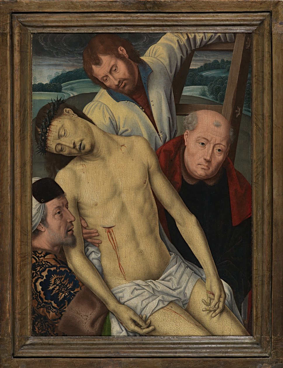 Sestup z kříže, kolem 1491-1519 (olej na panelu) od Hans (after) Memling