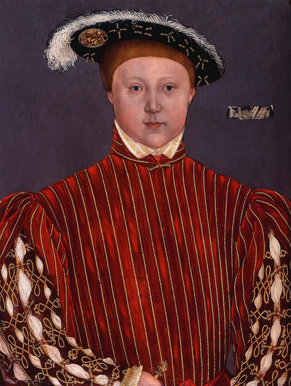 "Portrét Edwarda VI. (1537-1553) anglického krále"" Obraz Kruhu Hanse Holbeina mladšího od Hans (circle of) Holbein the Younger