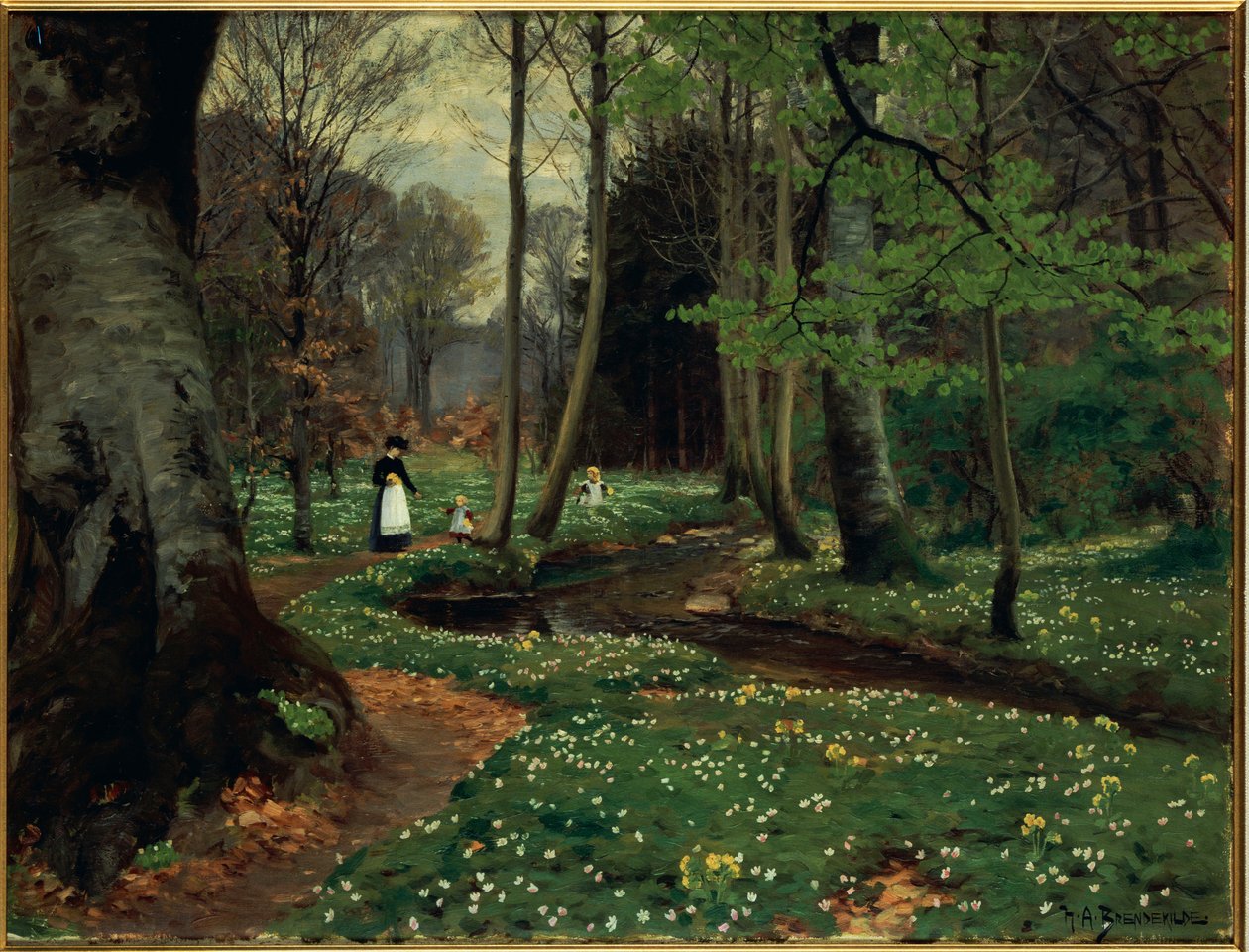Lesní cesta od Hans Andersen Brendekilde