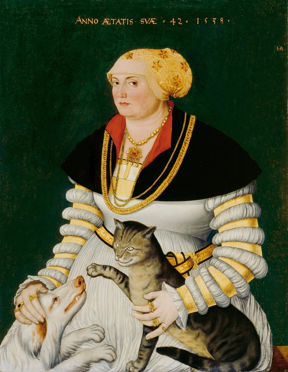 Německy: Bildnis der Cleophea Krieg von Bellikon / Portrait of Cleophea Holzhalb, née Krieg von Bellikon Portrait of Cleophea Krieg von Bellikon (Portrét Kleofie Holzhalb, rozené Krieg von Bellikon) od Hans Asper