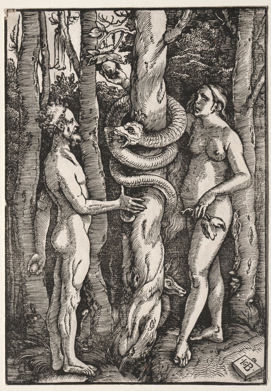 Adam a Eva, c. 1514. od Hans Baldung