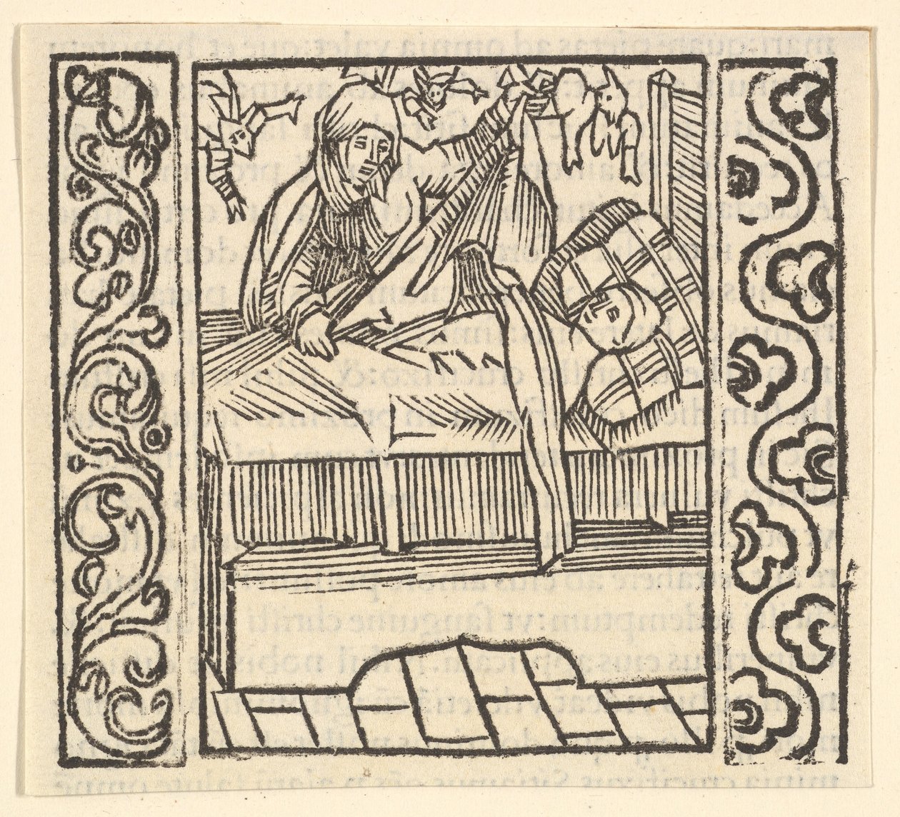 Péče o mrtvé, ilustrace ze Speculum Passionis, 1507, 1507. od Hans Baldung