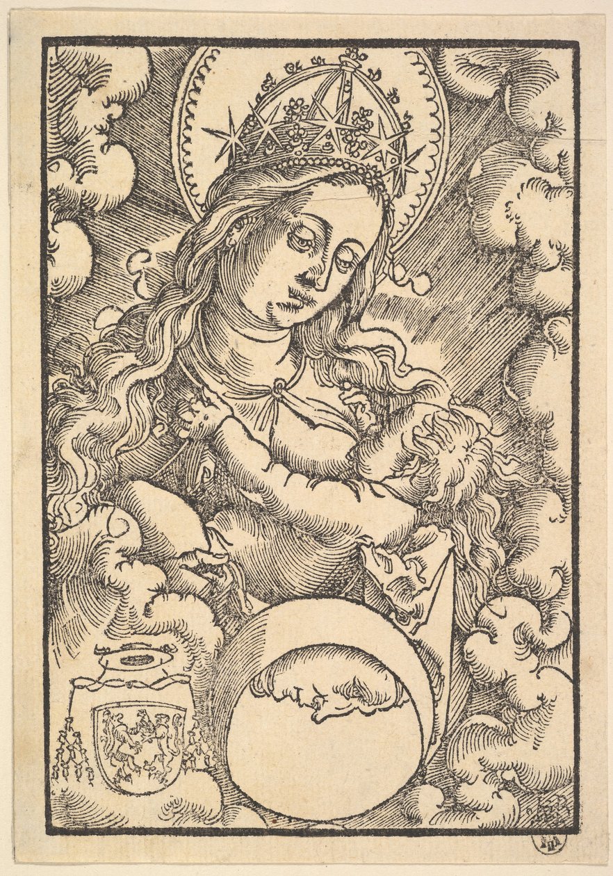 Madonna Lactans, z Enchiridon poeticum, 1515 od Hans Baldung