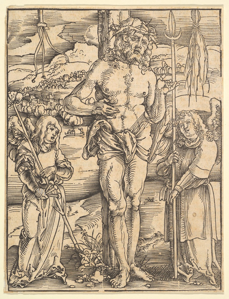 Muž bolesti, ze Zrcadla umučení našeho Pána Ježíše Krista, 1507 od Hans Baldung