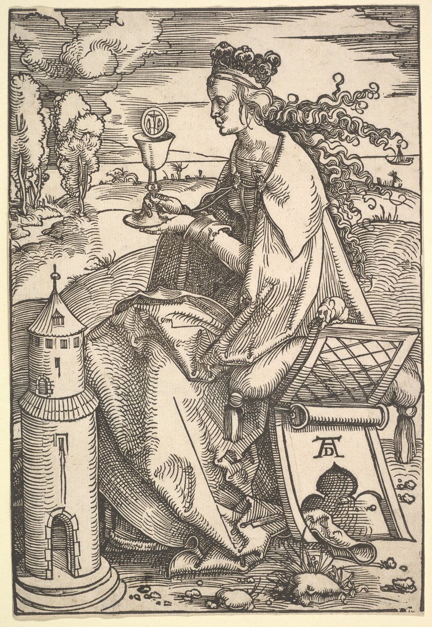 Svatý. Barbara, ca. 1505. od Hans Baldung