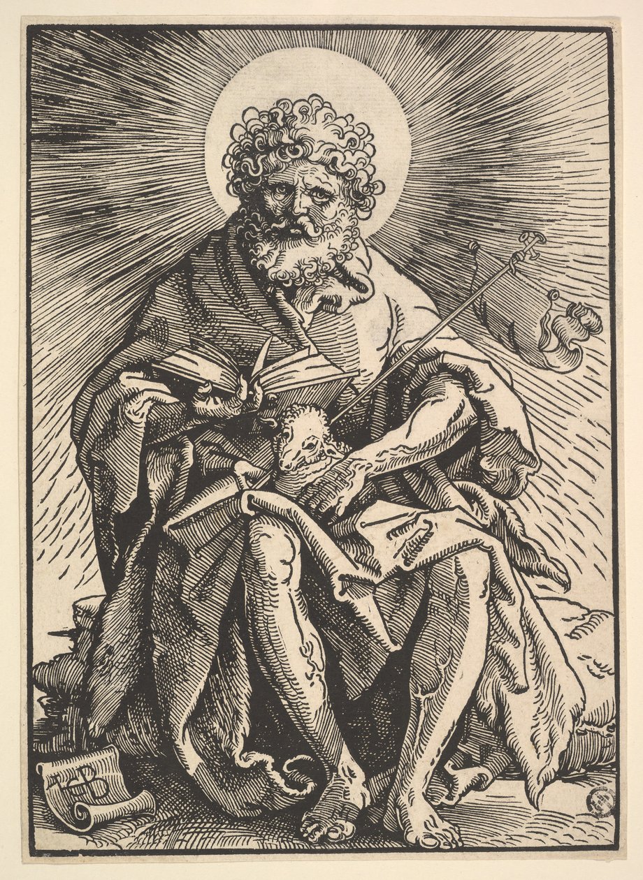 St. John the Baptist Holding the Beránka, ca. 1517. od Hans Baldung