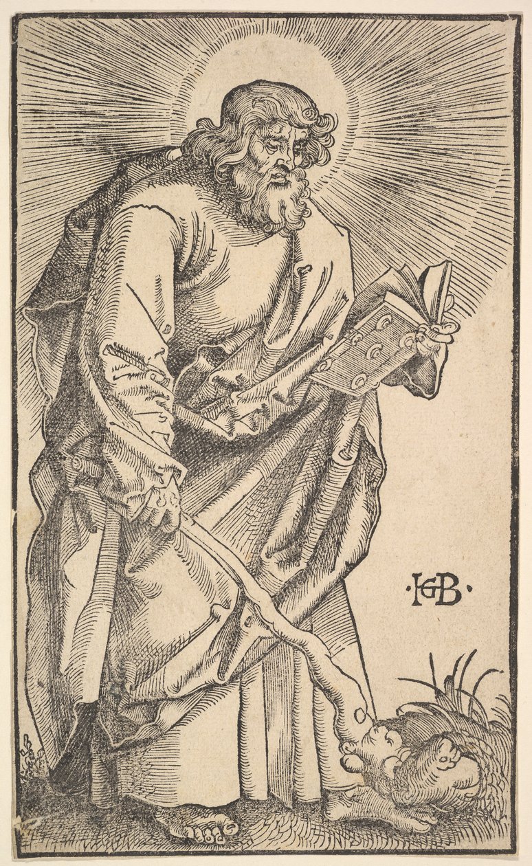 Svatý Jidáš Tadeáš od Krista a apoštolů, 1519. od Hans Baldung