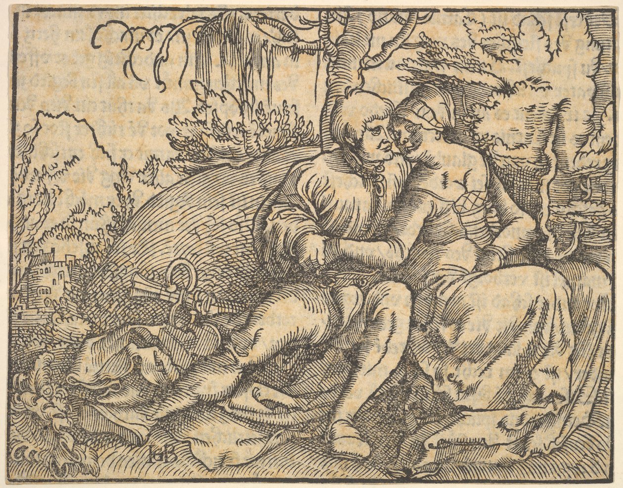 Šesté z deseti přikázání, z Die zehe gebot. od Hans Baldung