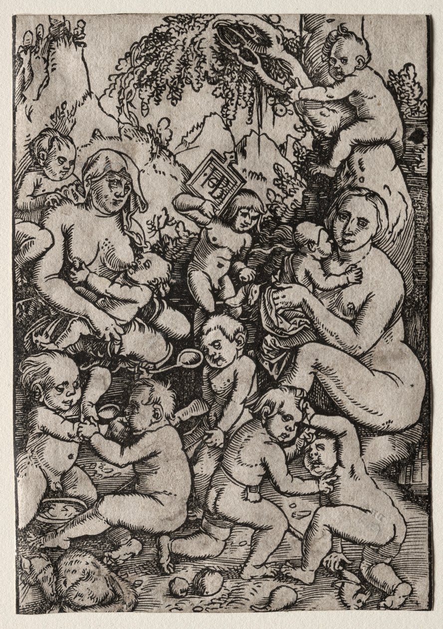 Dvě matky. od Hans Baldung