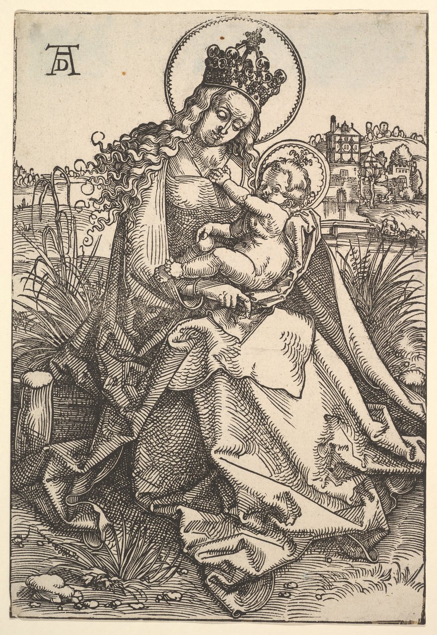 Panna na travnatém břehu, 1505. od Hans Baldung