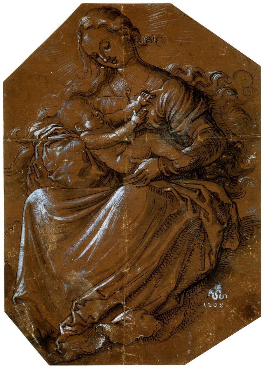 Panna a dítě, 1500-1545 od Hans Baldung