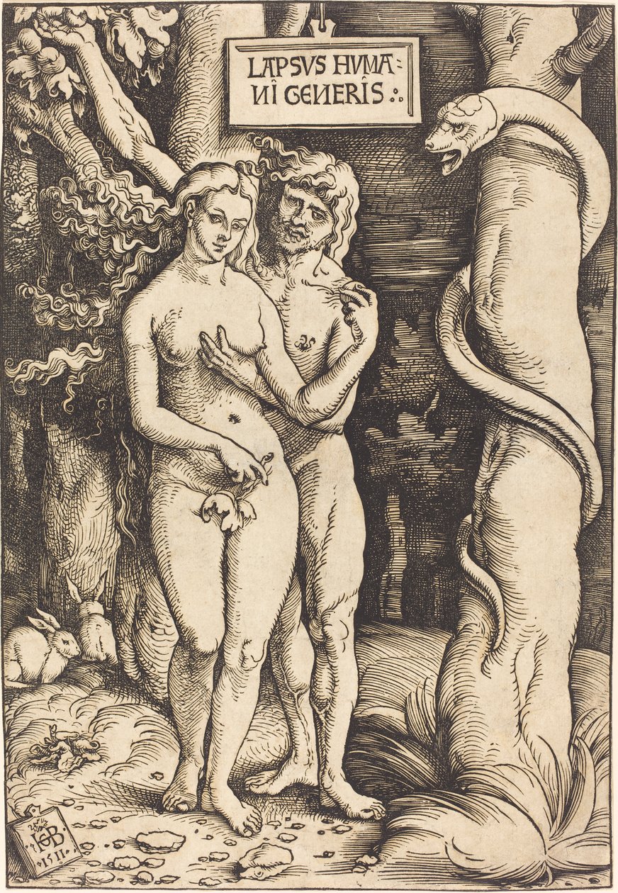Adam a Eva, 1511 od Hans Baldung Grien
