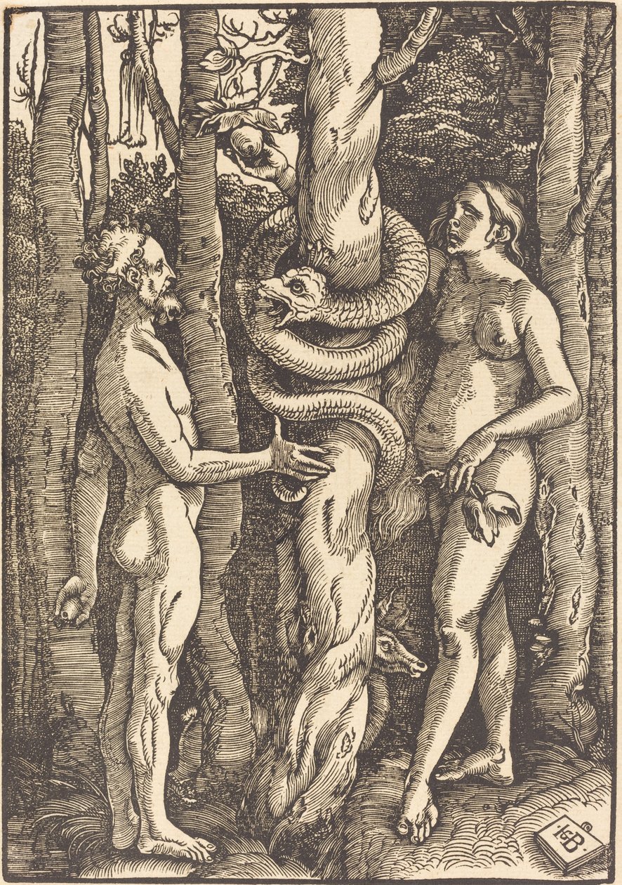 Adam a Eva s hadem od Hans Baldung Grien