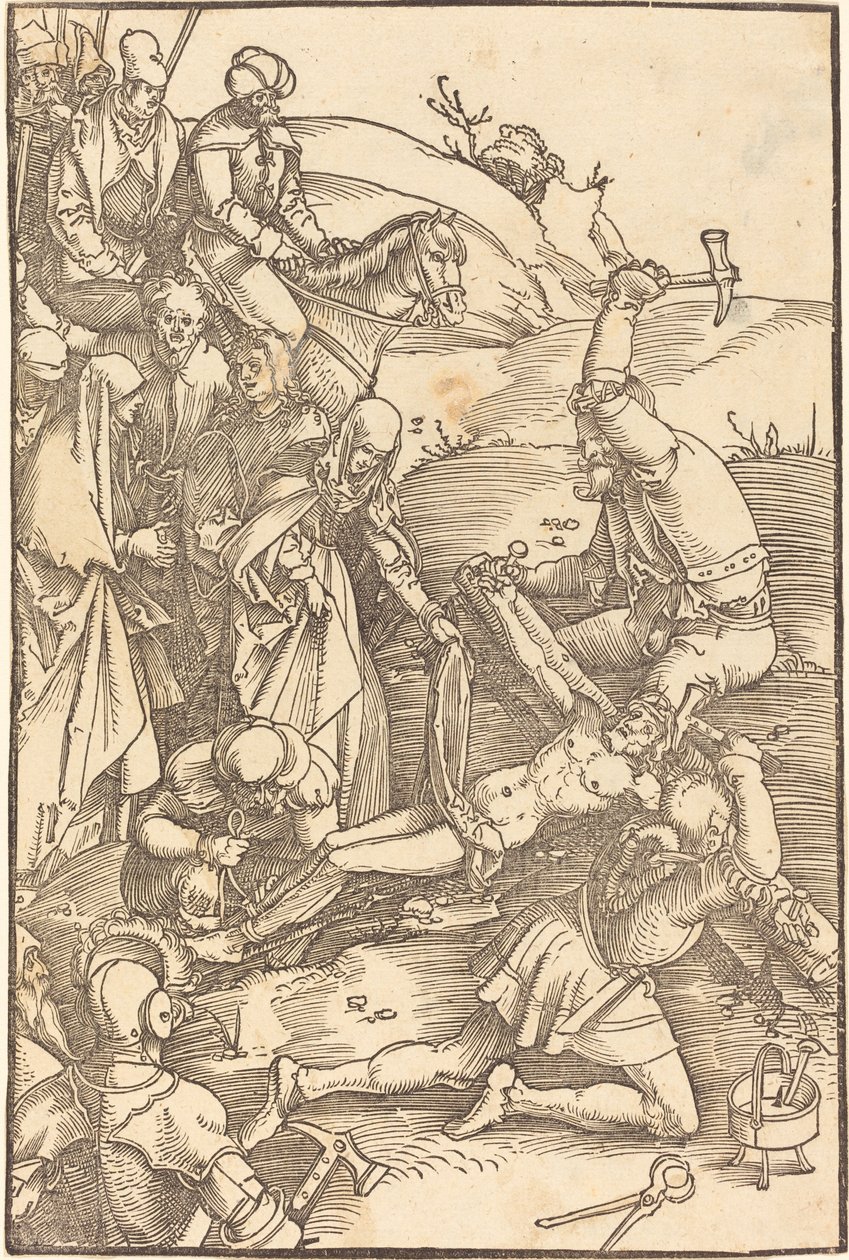 Kristus přibitý na kříž od Hans Baldung Grien
