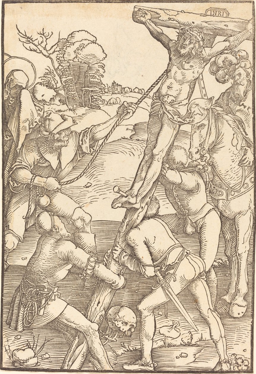 Kristus vzkříšený na kříži od Hans Baldung Grien