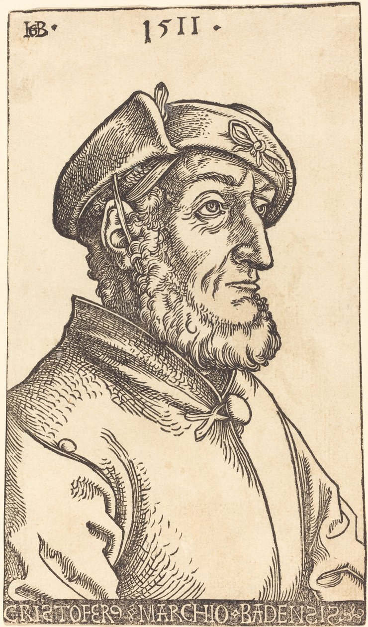 Kryštof, markrabě Bádenský od Hans Baldung Grien