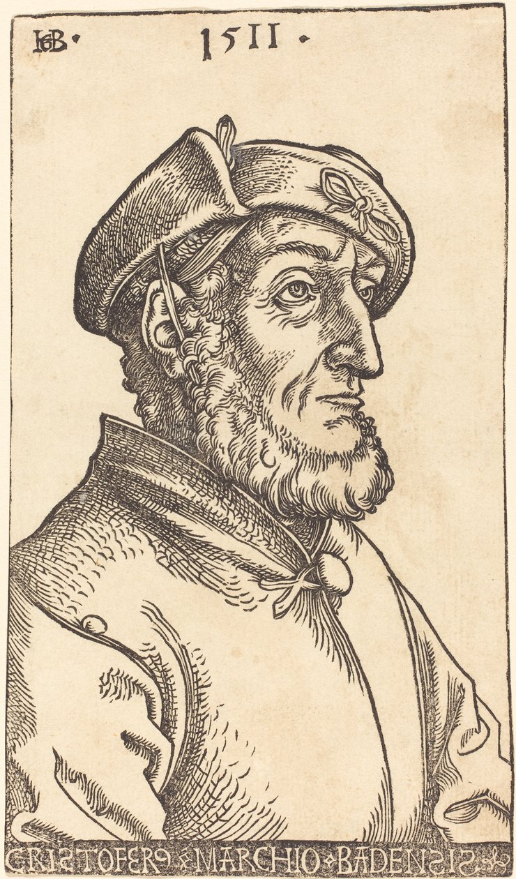 Christopher, markrabě Bádenský, 1511 od Hans Baldung Grien