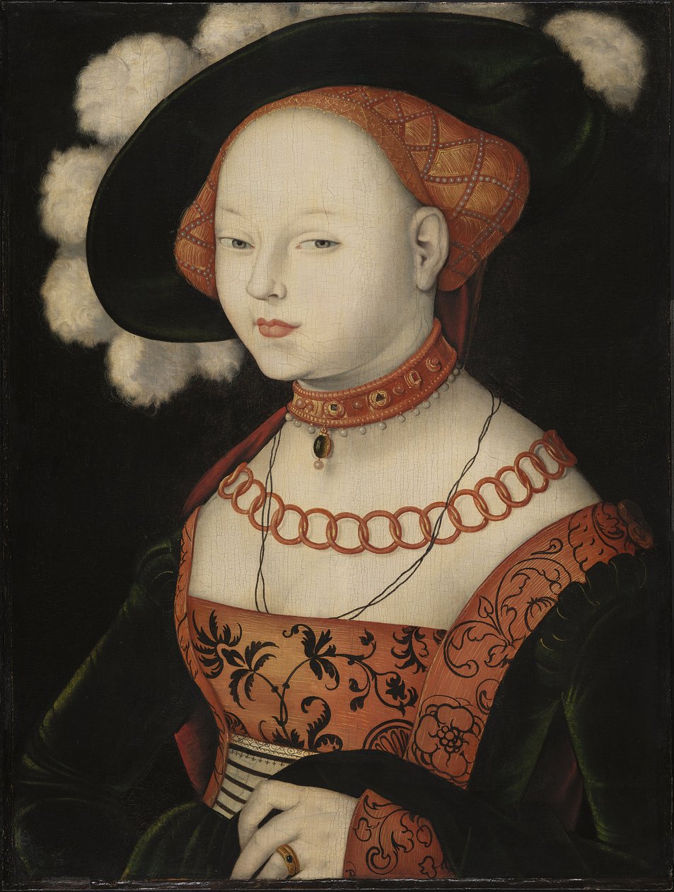 Německy: Bildnis einer Dame Portrét dámy od Hans Baldung Grien