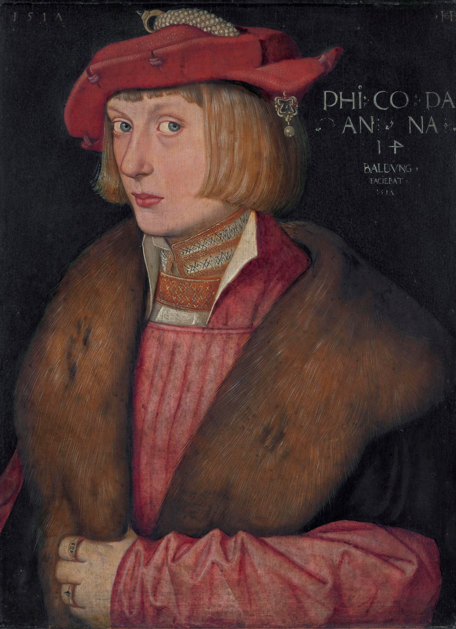 Německy: hrabě palatin Filip Válečník hrabě Filip Bellicosus od Hans Baldung Grien