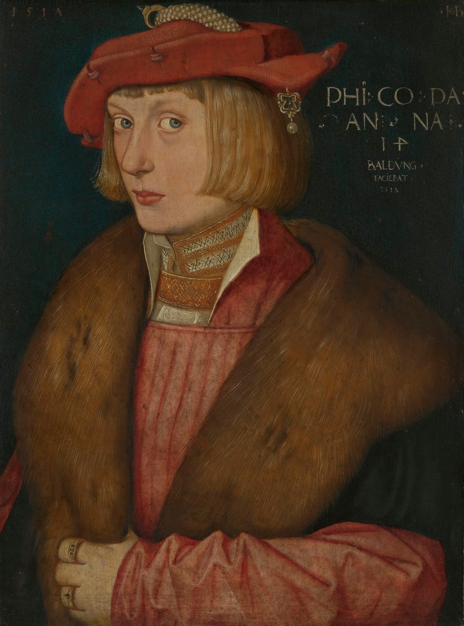 Německy: hrabě palatin Filip Válečník hrabě Filip Bellicosus od Hans Baldung Grien