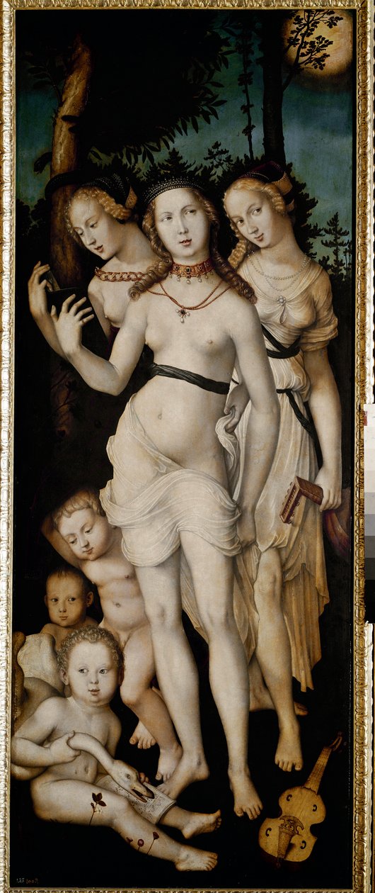 Harmony aneb Tři grácie (olej na plátně od Hans Baldung Grien