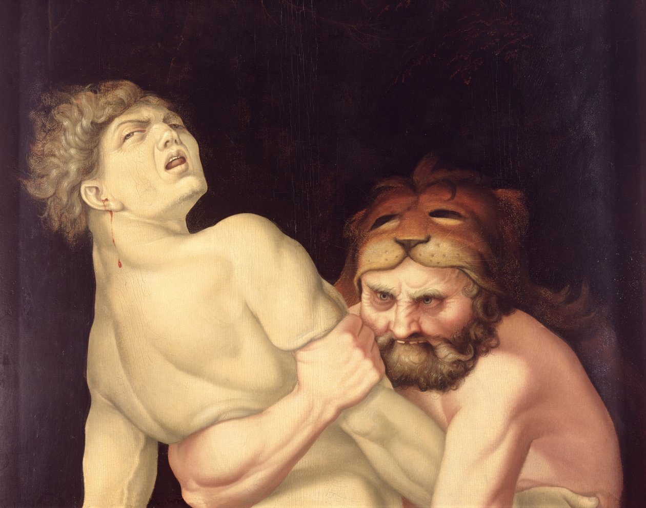Herkules a Antaeus, 1531 (detail 247512) od Hans Baldung Grien