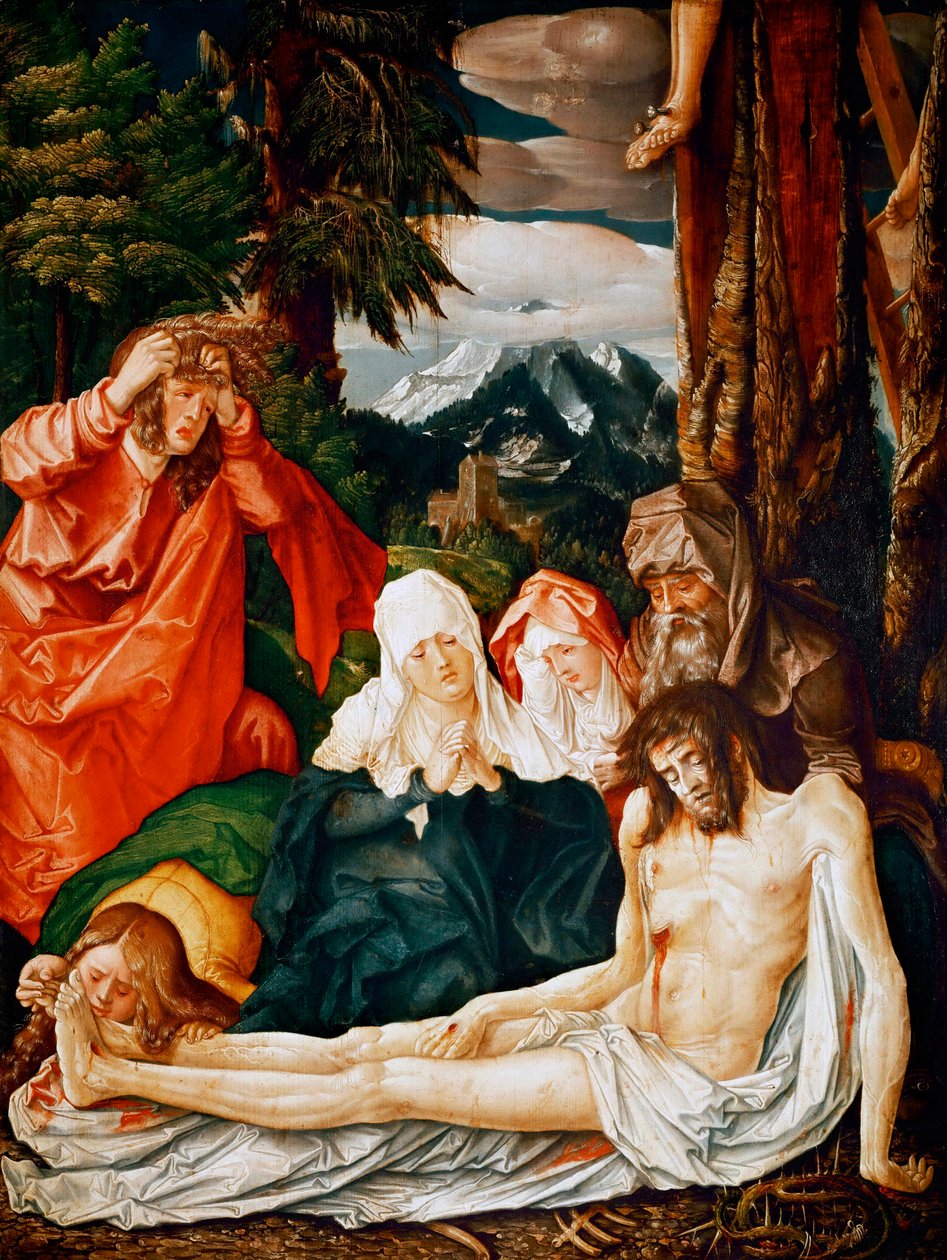 ""Nářek nad Kristem" (Nářek nad Kristem) Peinture de Hans Baldung, dit Grien (Baldung Grien) (1484-1545) od Hans Baldung Grien